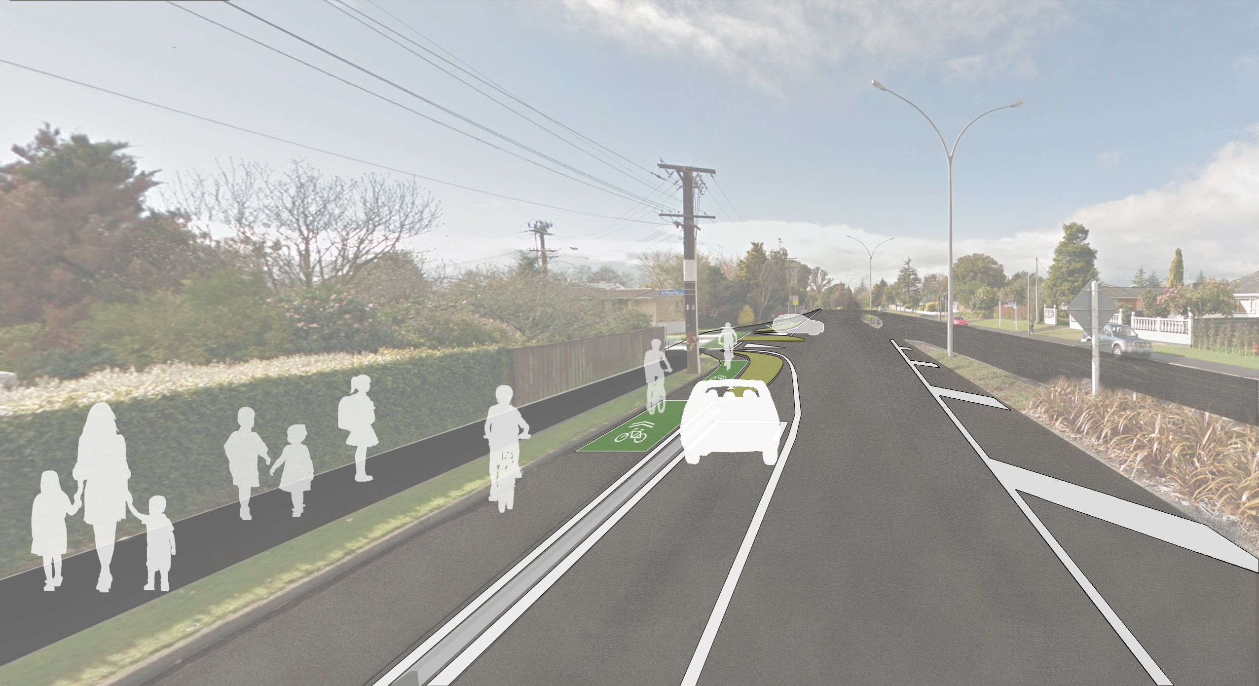 Morrinsville Road section a-1)