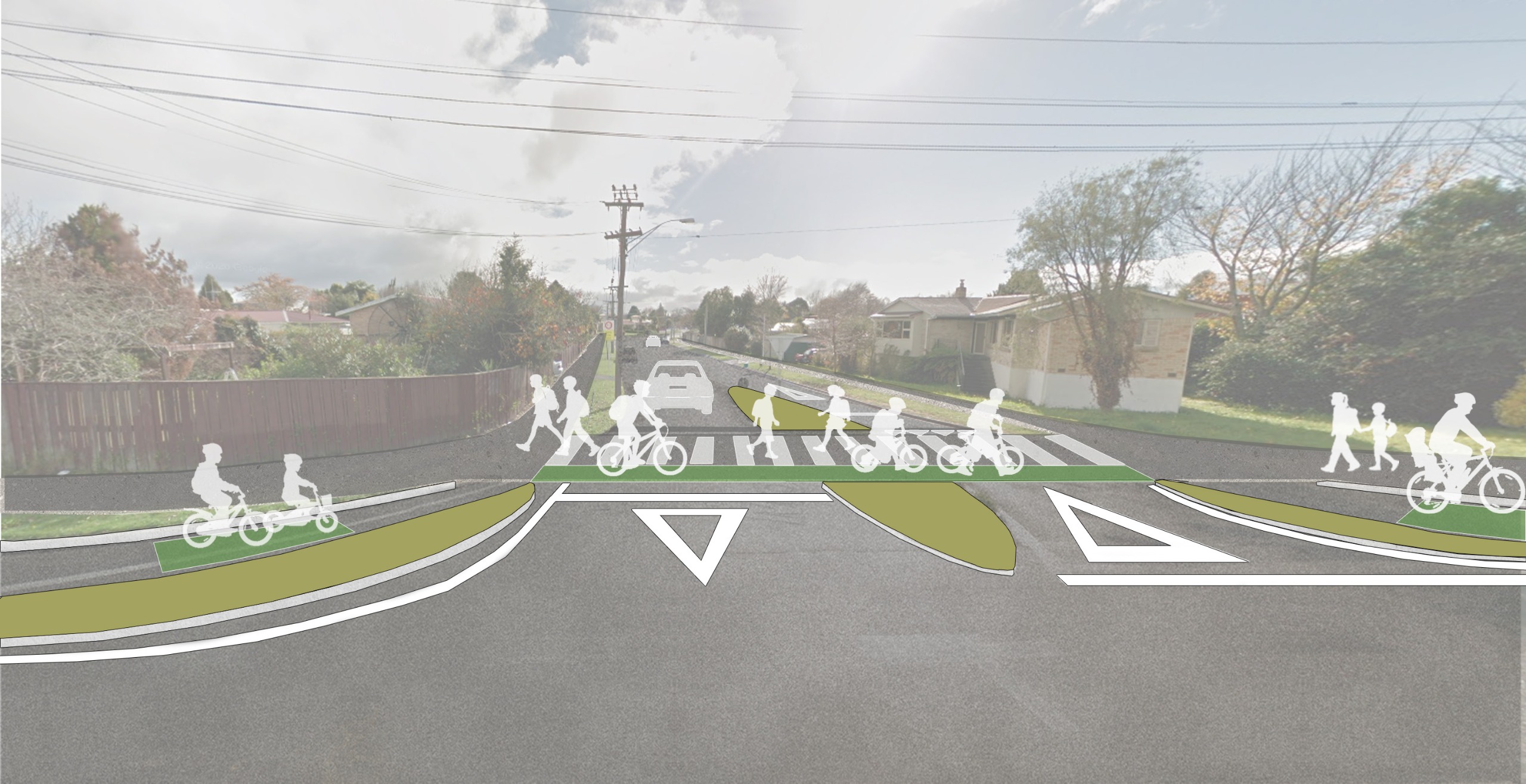 ​Raised Median - Morris Road
